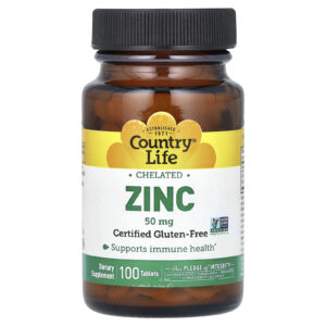 Country Life Zinco Quelado 50 mg 100 Comprimidos