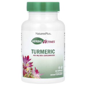 NaturesPlus Ativos de Ervas Cúrcuma 400 mg 60 Cápsulas