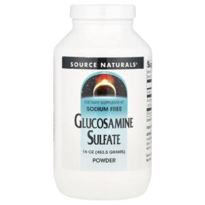 Source Naturals Sulfato de Glicosamina em Pó Sem Sódio 453 5 g (16 oz)