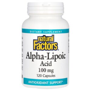 Natural Factors Ácido Alfa-Lipoico 100 mg 120 Cápsulas