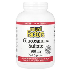 Natural Factors Sulfato de Glucosamina 500 mg 360 Cápsulas