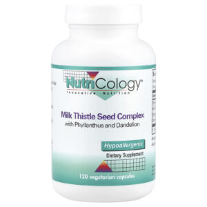 Nutricology Complexo de Semente de Cardo-Mariano 120 Cápsulas Vegetarianas