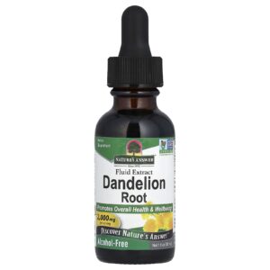 Natures Answer Extrato Fluido Raiz de Dente-de-Leão Sem Álcool 2.000 mg 30 ml (1 fl oz)