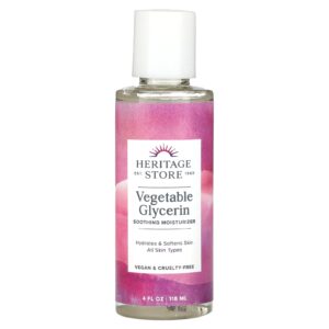 Heritage Store Glicerina Vegetal Hidratante Calmante 118 ml (4 fl oz)