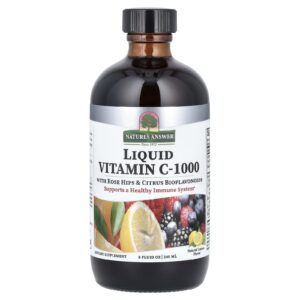 Natures Answer Vitamina C Líquida Limão Natural 240 ml (8 fl oz)