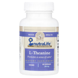 NutraLife, L-Theanine, 200 mg, 60 Cápsulas