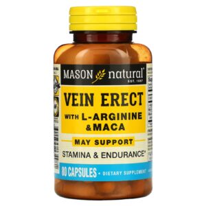 Mason Natural Veia Ereta com L-Arginina e Maca 80 Cápsulas