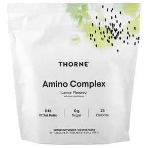 Thorne Complexo de Aminoácidos Limão 30 Embalagens 78 g (028 oz) Cada