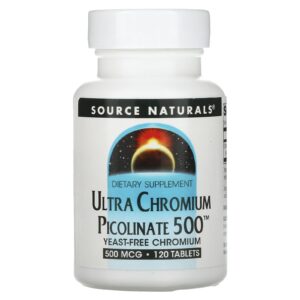 Source Naturals Ultra Chromium Picolinate 500™ 500 mcg 120 Comprimidos