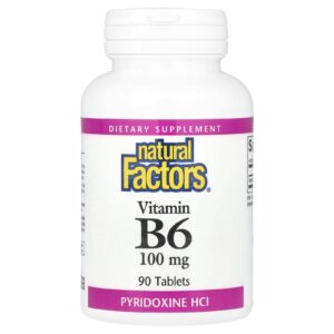 Natural Factors Vitamina B6 100 mg 90 Comprimidos