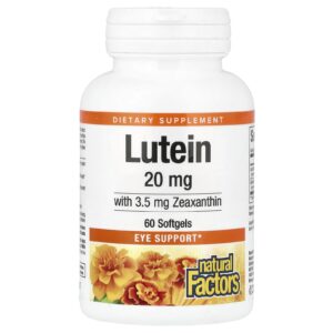 Natural Factors Luteína 20 mg 60 Cápsulas Softgel