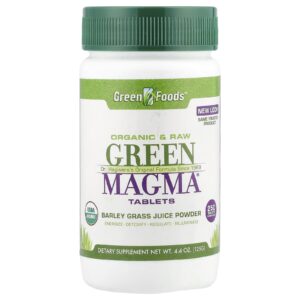 Green Foods Green Magma® Suco de Grama de Cevada em Pó 250 Comprimidos 125 g (44 oz)