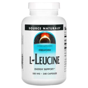Source Naturals L-Leucina 500 mg 240 Cápsulas