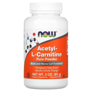 NOW Foods Acetil-L-Carnitina 85 g (3 oz)