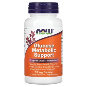 NOW Foods Glucose Metabolic Support 90 Cápsulas Vegetais