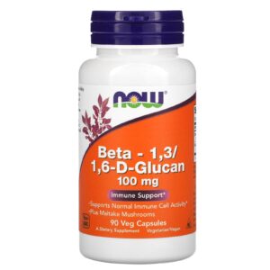 NOW Foods Beta-13/16-d-glucano 100 mg 90 Cápsulas Vegetais