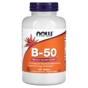 NOW Foods B-50 250 Comprimidos