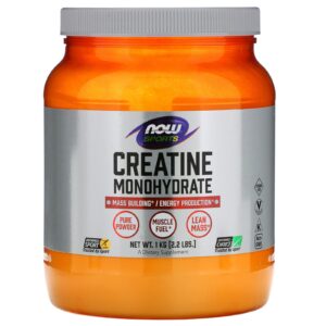 NOW Foods Sports Creatina Mono-Hidratada 1 kg (22 lb)