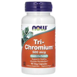NOW Foods Tri-Chromium 500 mcg 90 Cápsulas Vegetarianas