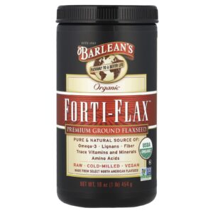 Barleans Forti-Flax Orgânico Linhaça Premium Moída 454 g (16 oz)