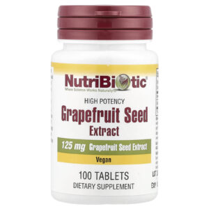 NutriBiotic Extrato da Semente de Toranja Alta Potência 125 mg 100 Comprimidos