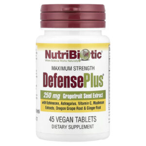 NutriBiotic DefensePlus Extra Forte 250 mg 45 Comprimidos Vegetarianos