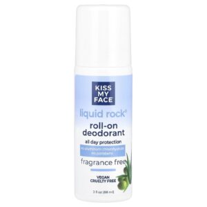 Kiss My Face Desodorante Roll-on Liquid Rock® Sem Perfume 88 ml (3 fl oz)