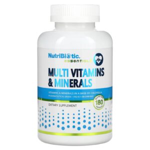 NutriBiotic Essentials Multivitaminas e Minerais 180 Cápsulas