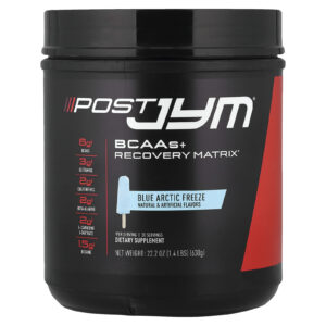 JYM Supplement Science Post JYM® BCAAs + Matriz de Recuperação Ártico Congelante Azul 630 g (14 lb)