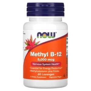 NOW Foods Metil B-12 60 Pastilhas
