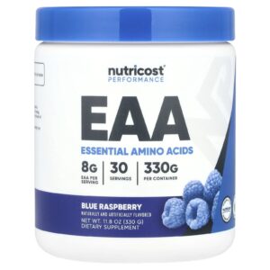 Nutricost, Desempenho, EAA, Framboesa Azul, 330 g (11,8 oz)