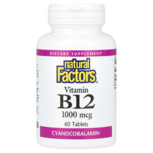 Natural Factors Vitamina B12 1.000 mcg 60 Comprimidos