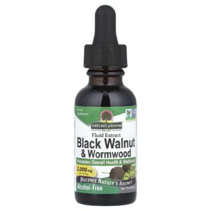 Natures Answer Nogueira-preta e Absinto Extrato Fluido Sem Álcool 30 ml (1 fl oz)