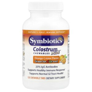 Symbiotics Colostrum Plus Laranja Crème 120 Comprimidos Mastigáveis