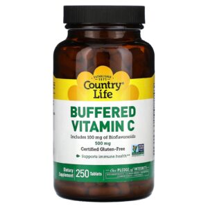 Country Life Vitamina C Tamponada 500 mg 250 Comprimidos