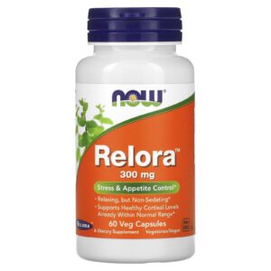 NOW Foods Relora 300 mg 60 Cápsulas Vegetais