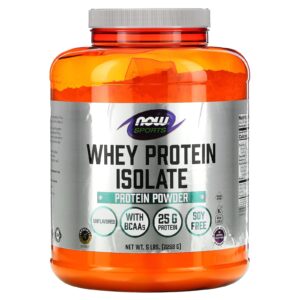 NOW Foods Sports Isolado de Proteína Whey Sem Sabor 2.268 g (5 lb)