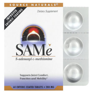 Source Naturals SAMe 200 mg 60 Comprimidos com Revestimento Entérico