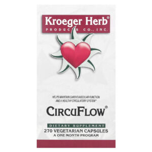 Kroeger Herb Co CircuFlow 270 Cápsulas Vegetarianas