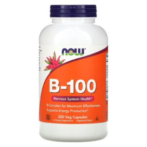 NOW Foods B-100 250 Cápsulas Vegetais