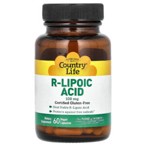 Country Life Ácido R-Lipoico 100 mg 60 Cápsulas Veganas