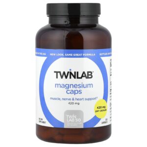 Twinlab Cápsulas de Magnésio 420 mg 200 Cápsulas