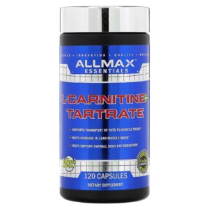ALLMAX, Essentials, L-Carnitina + Tartarato, 120 Cápsulas