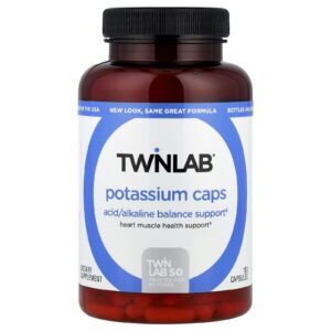 Twinlab Cápsulas de Potássio 180 Cápsulas (99 mg por Cápsula)