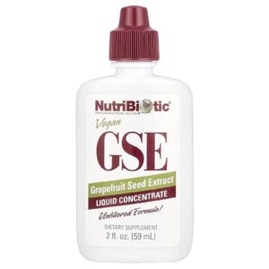 NutriBiotic Extrato Vegano da Semente de Toranja GSE Concentrado Líquido 100 mg 59 ml (2 fl oz)