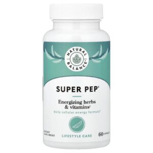 Natural Balance Super Pep® Ervas e Vitaminas Energizantes 60 Cápsulas