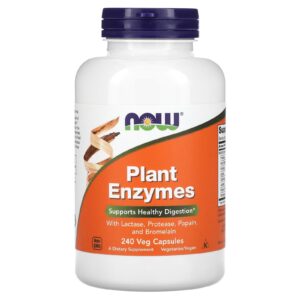 NOW Foods Enzimas Vegetais 240 Cápsulas Vegetais