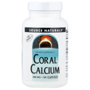 Source Naturals Cálcio de Corais 120 Cápsulas (600 mg por Cápsula)