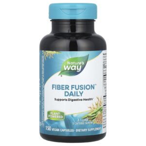 Natures Way Fiber Fusion™ Diariamente 150 Cápsulas Veganas