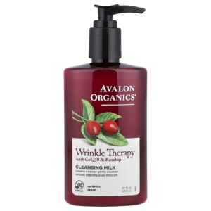 Avalon Organics Wrugal Therapy com CoQ10 e Rosa-mosqueta Leite de Limpeza 251 ml (85 fl oz)